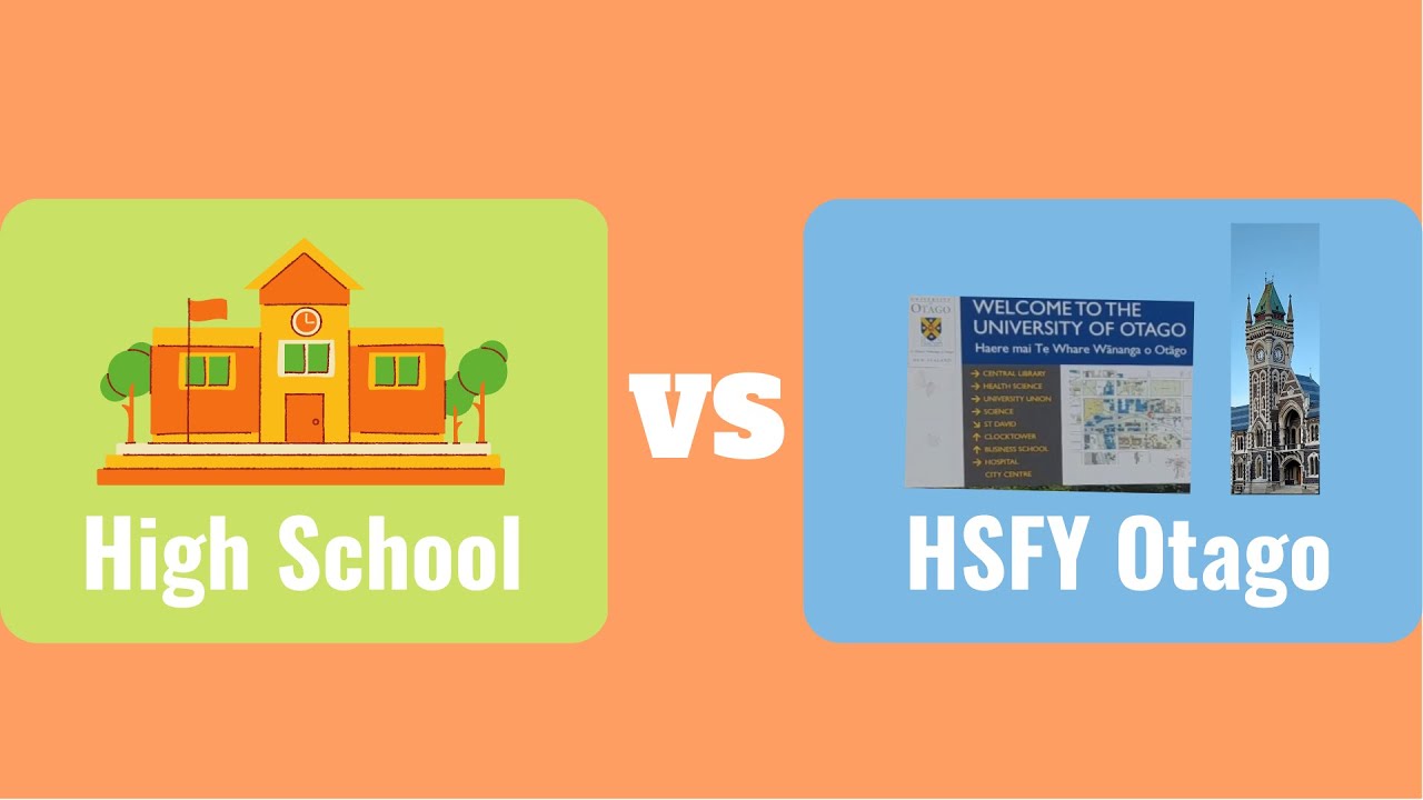NZ High School vs HSFY (Health Science First Year) Otago Experience