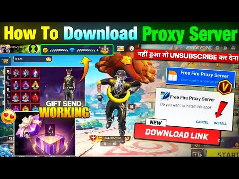 HOW TO DOWNLOAD PROXY SERVER IN FREE FIRE, HOW TO USE PROXY SERVER IN FREE FIRE, VIP PROXY SERVER