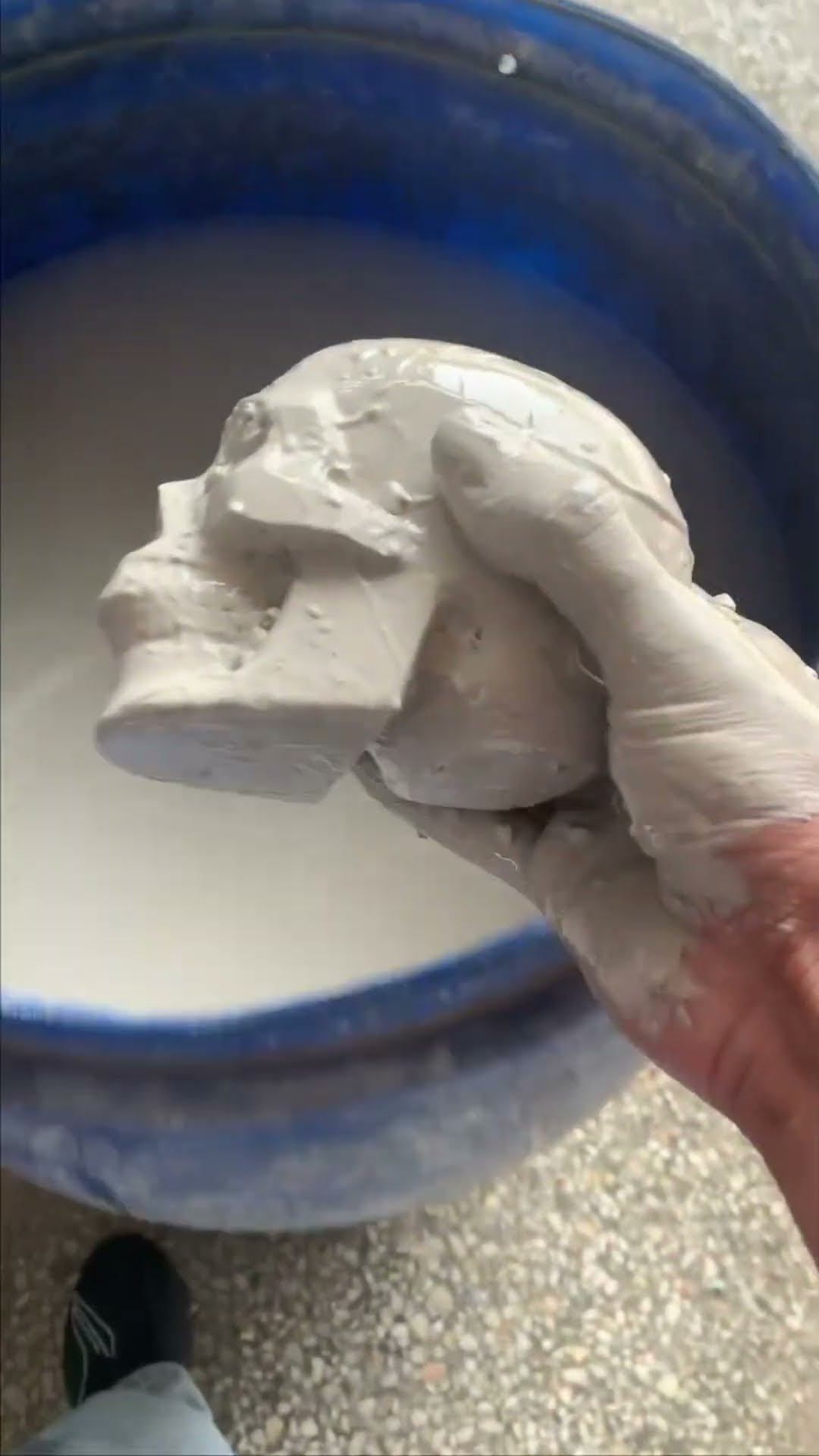 on the washing of stone skull appears #shortsvideo