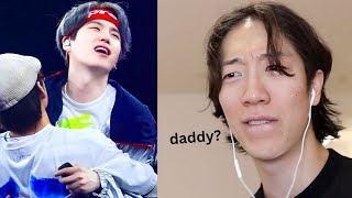 SUGA Being an SHY DAD in BTS