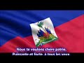 Nous te voulons  chere patrie haiti