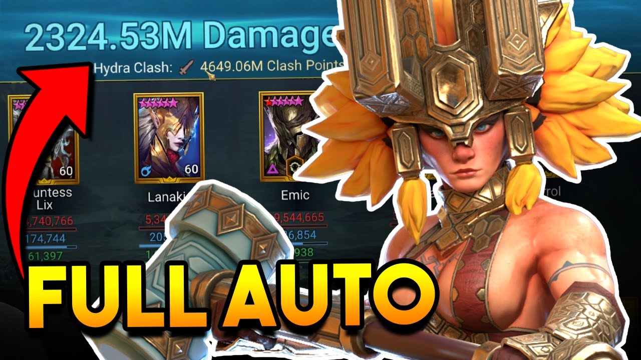 2 BILLION DAMAGE - Trunda FULL AUTO Hydra Team!! | Raid: Shadow Legends