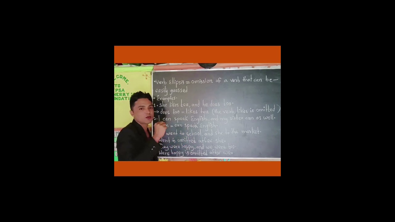 Verb ellipsis. Grammar lesson 