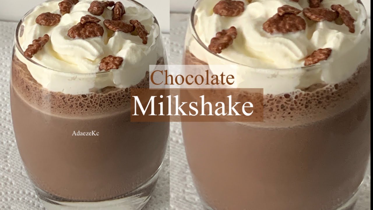 How To Make Chocolate Milkshake Without Cocoa Powder Chocolate