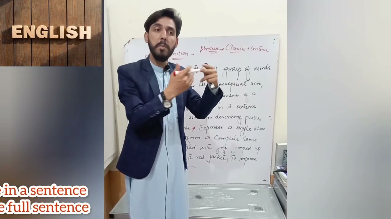 Identification of phrase and clause in a sentence. .Turning phrase into clause and sentence.  . .