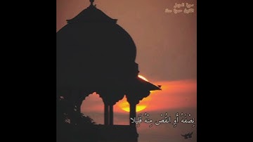 من سورة المزمل بصوت القارئ حمزة معاذ