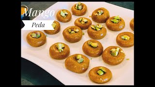 Mango Peda Recipe| Aam Peda| Mango Dessert| Quick & Easy Mango Peda Recipe| Peda Recipe