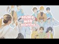 painting my anime wall in a week 🌱: jjk, aot, haikyuu, one piece, bnha, & kny (anime lofi playlist)