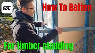 How to batten for timber cladding