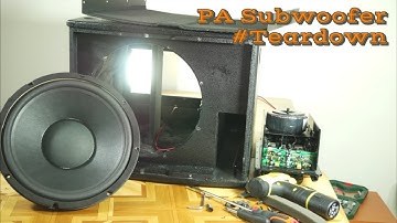 Look inside the box pro Achat active PA subwoofer - What