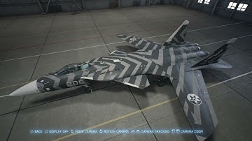 NEW--OVERVIEW OF RUSSIAN SU-47 BERKUT SKINS--ACE COMBAT 7