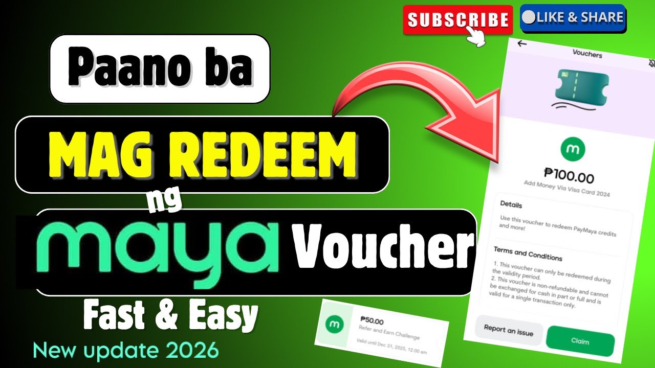Learn how to Redeem Your MAYA Voucher FAST and Easy in Minutes - YouTube