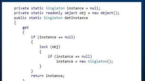Lazy initialization of singleton class demo