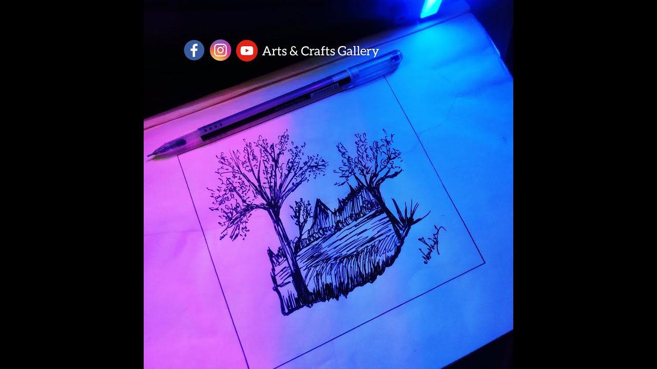 EASY PEN ART TUTORIAL FOR BEGINNERS YouTube