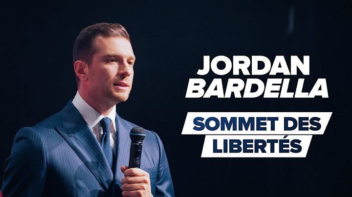 Intervention de Jordan Bardella au Sommet des Libertés.