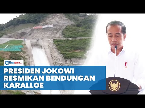 Presiden Jokowi Resmikan Bendungan Karalloe