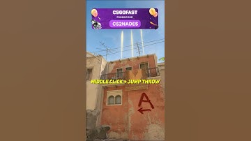 All Mid Smokes From One Position On Mirage CS2 #shorts