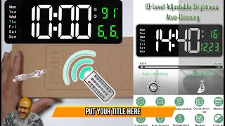 Yaboodn Large Digital Wall Clock with Remote Control screenshot 1