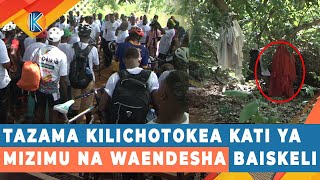 TAZAMA KILICHOTOKEA KATI YA MIZIMU NA WAENDESHA BAISKELI