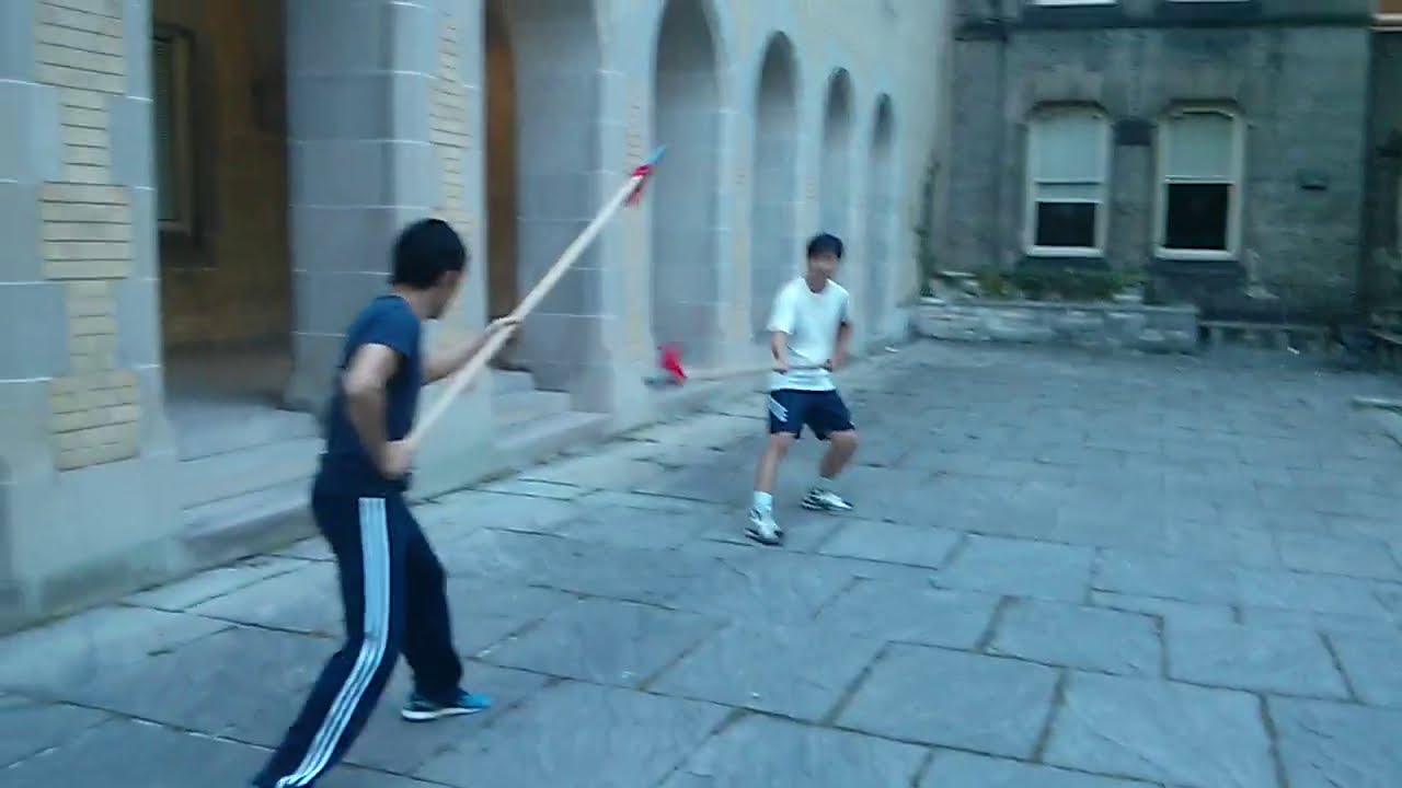 Chinese short spear sparring 2015 花枪实战