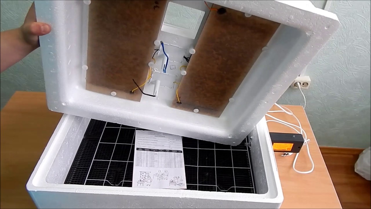 ⁣Инкубатор автоматический 220 и 12 В. (Видео обзор бытового, домашнего инкубатора для яиц)