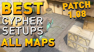 VALORANT - NEW BEST Cypher Camera Spots & Setups on ALL MAPS (Patch 1.08)