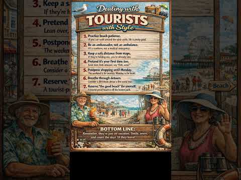 7 steps to managing Tourists! #coastalliving