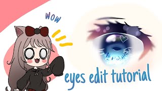 Edit Draw Tutorial Beautiful Eyes On Ibis Paintx Gacha Life Youtube