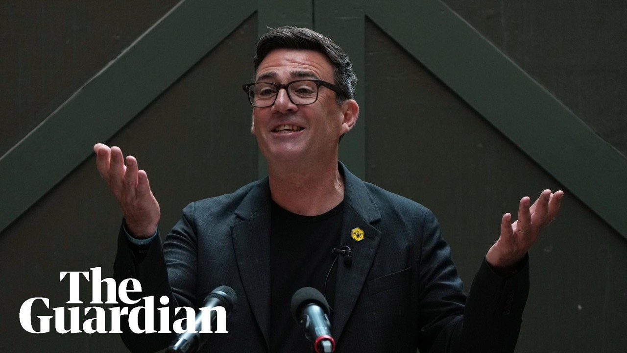 Andy Burnham delivers speech to set out economic vision – watch live