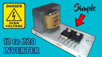 12v to 220v Inverter Circuit Using TIP3055 | The Simplest