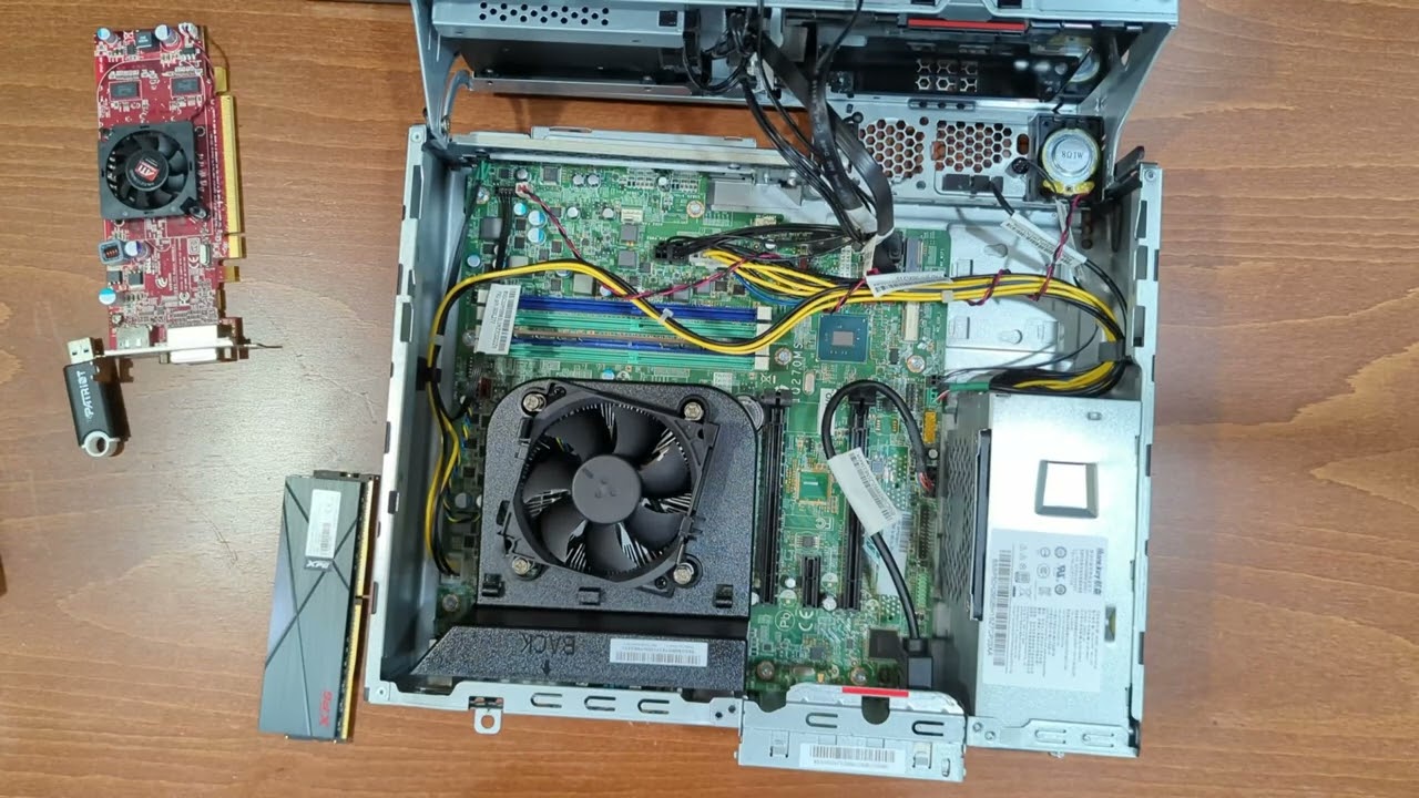 Open and upgrade Lenovo M910S SFF - SSD, RAM, CPU, GPU