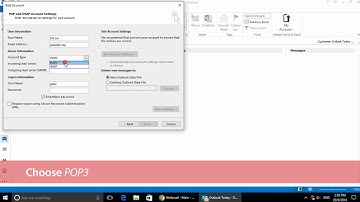 NEWPAGES Merchant Tutorial - cPanel Outlook Email Setting (POP3)