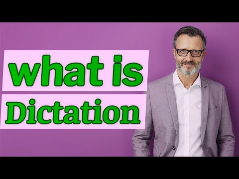 Video: Wat is een geordend dictaat?
