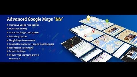 Advanced Google Maps Lite WordPress Plugin
