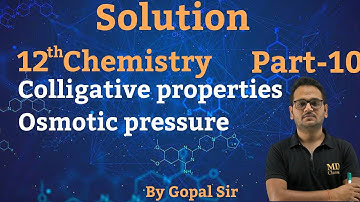 osmotic pressure class 12 | osmosis | reverse osmosis | colligative properties class 12 | CBSE