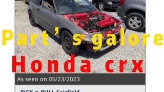 Honda Crx junkyard trip