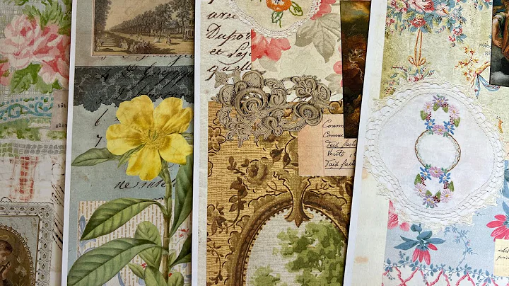 Discover ETSY's New Wallpaper Collage Kit and Antique Letter Kit