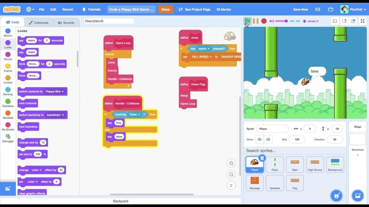 Building Flappy Bird #3 - Physics & Collisions 