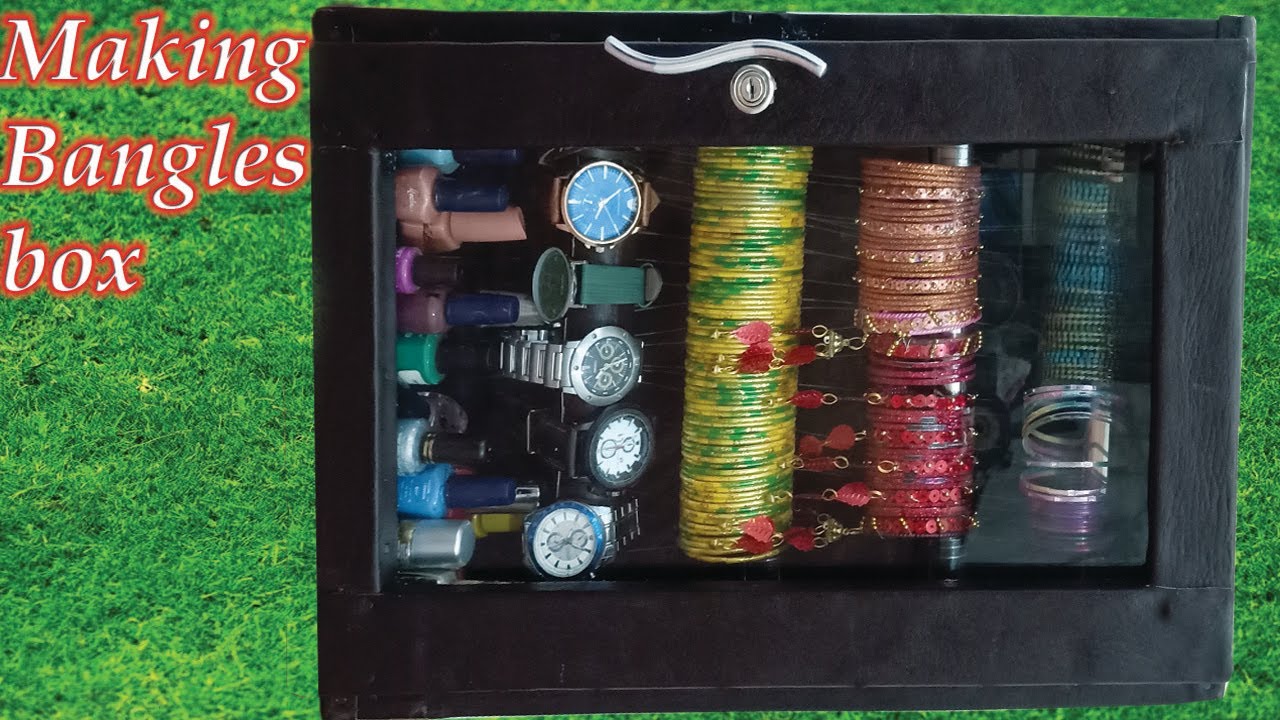 Making Wooden Bangles Box How to make jewelry Box YouTube