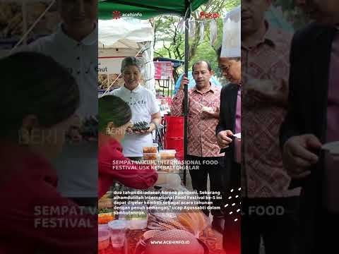 Tutorial Memasak Sempat Vakum, Internasional Food Festival USK Kembali Digelar Yang Sedap