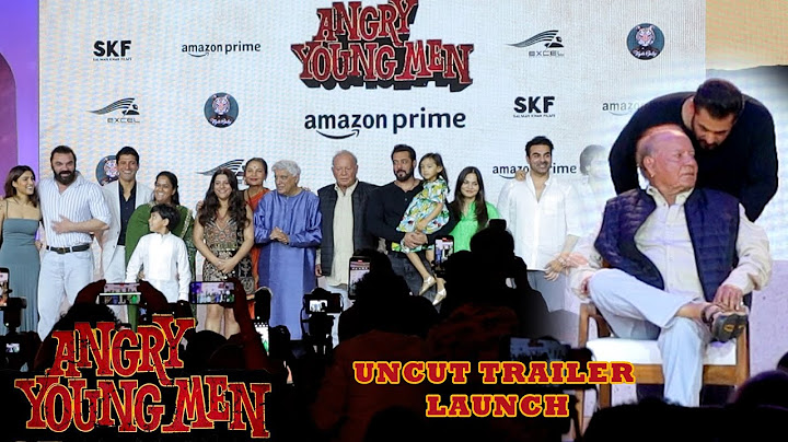 Uncut - Angry Young Men Trailer Launch | Salman Khan को पापा Salim Khan की कौनसी Film हैं Favourite?
