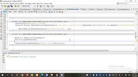 Java with Netbeans in Urdu Lecture 14 |  Color chooser Dialog Box