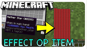 Hoe zet je EFFECTEN OP ITEMS? - Minecraft command block tutorial - Attribute modifiers