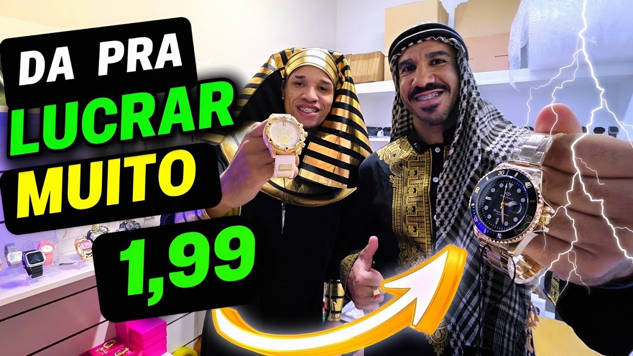 🚨 PREÇO DE UM CHICLETE! COMECE SEU NEGÓCIO COMPRANDO OS RELÓGIOS MAIS BARATOS DO BRÁS EM SÃO PAULO 🔥
