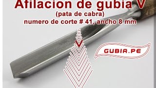 Como Afilar Gubias En V Pico De Gorrión Bien Explicado