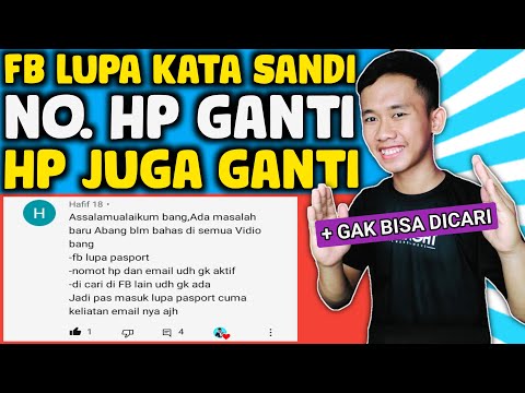 Fb lupa kata sandi dan nomor tidak aktif - HP ganti dan akunnya tidak bisa dicari