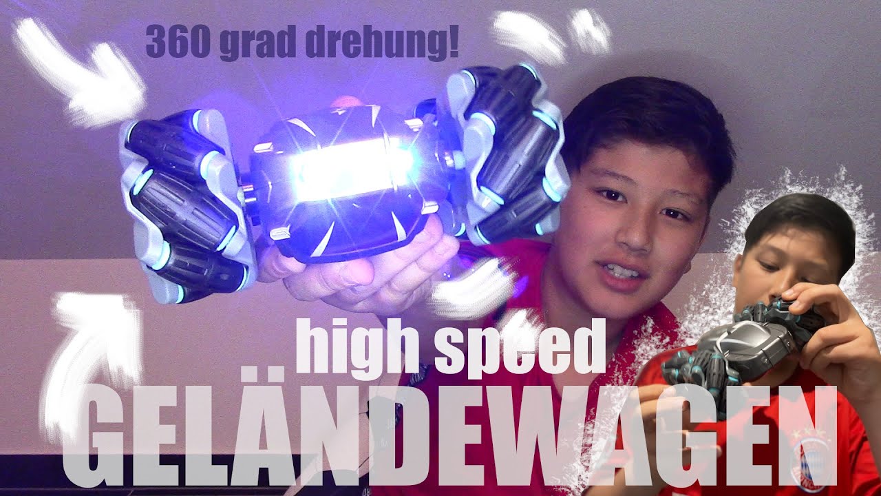 Produktbild von Ferngesteuertes Auto Spielzeug Mit 360° Drehung Und LED Lichtern Geschenk Fuer Kinder