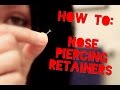 Putting In Nose Piercing Retainers! | Hide Your Piercings!