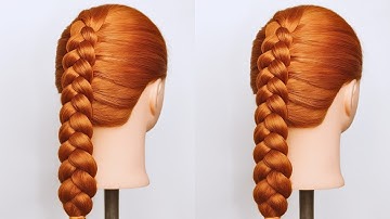 Dutch Braid For Beginners (Tight & Secure💯) | Dutch Braid Tutorial | Hair Style Girl Simple And Easy