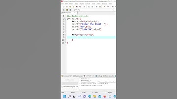 Fibonacci Series in C language | Program to print Fibonacci series in C language.